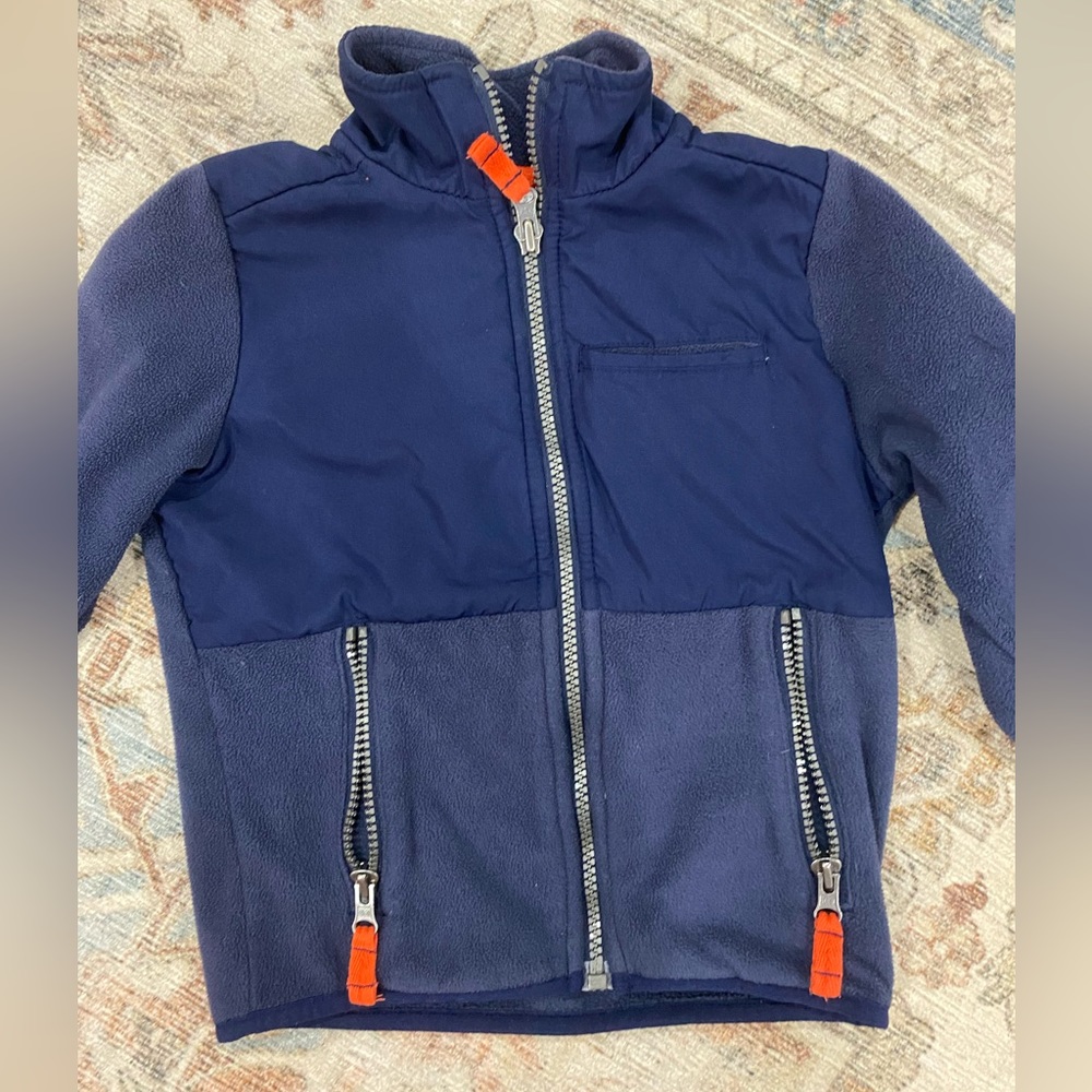 Carter’s Kid Zip Up Fleece-Jacket 4T Navy